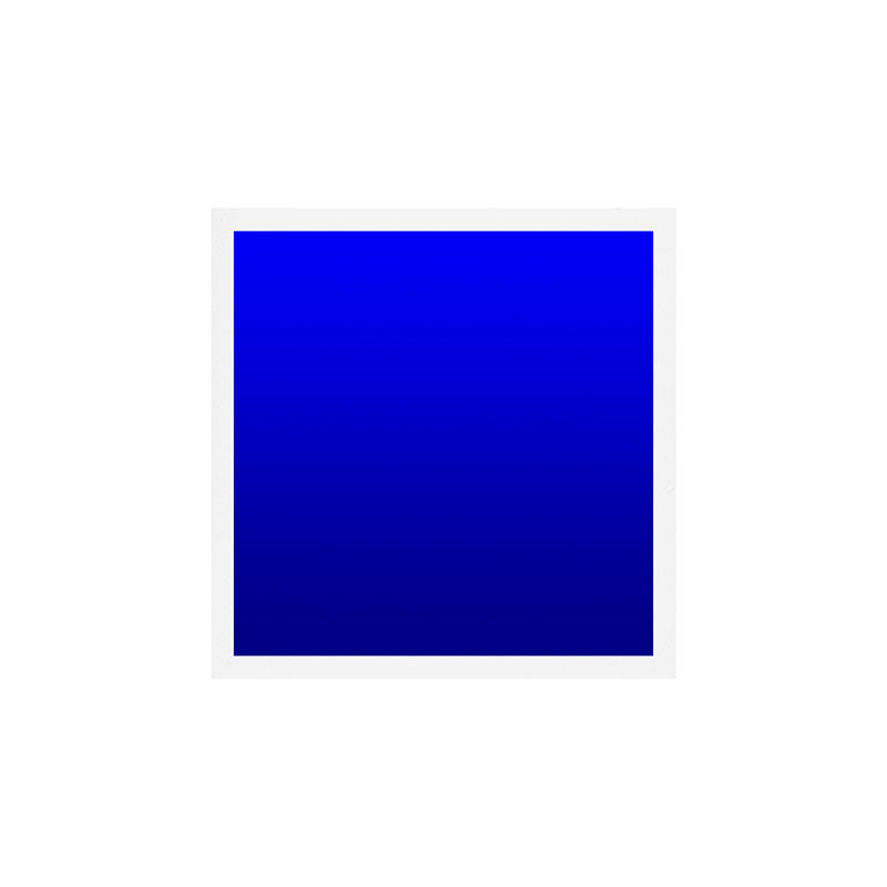 Bright Cobalt and Dark Blue Ombre Art Print Gallery Image 1