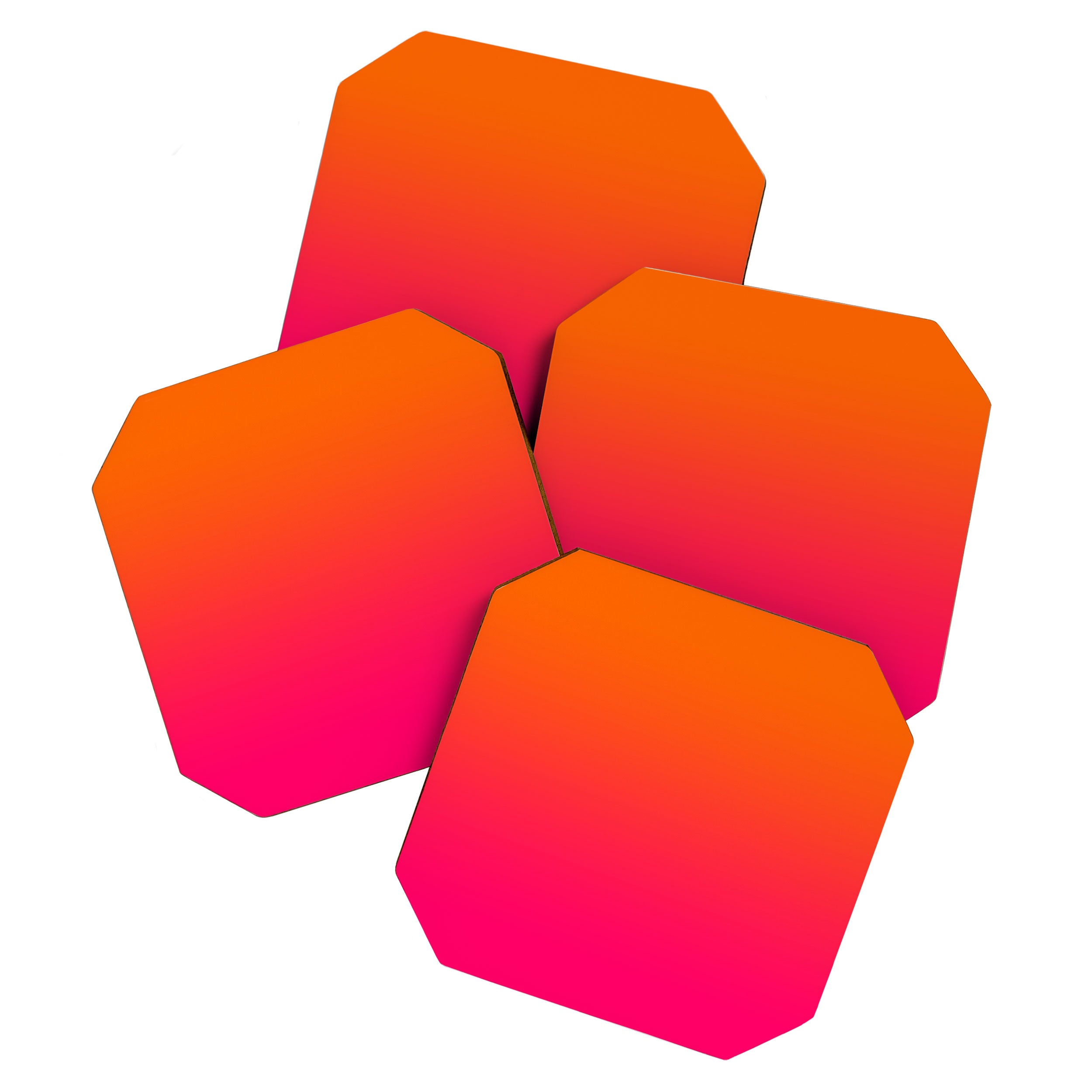 Bright Orange and Pink Gradient Coaster Gallery Image 1