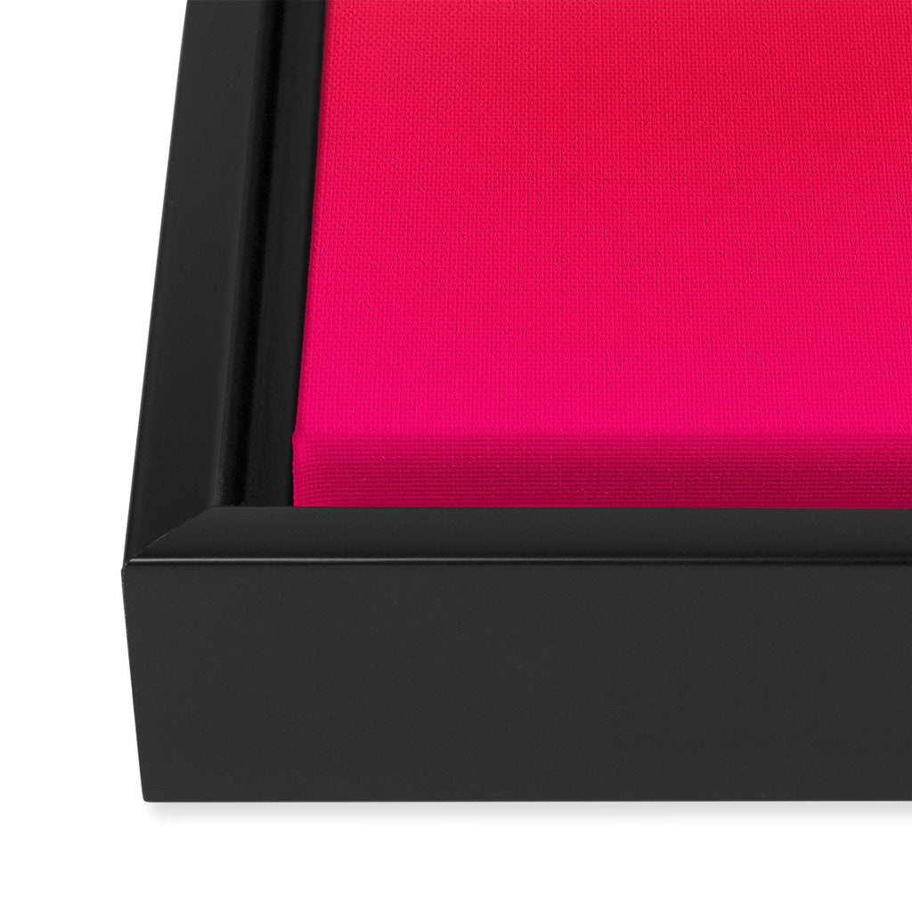 Bright Orange and Pink Gradient Framed Canvas Print Gallery Image 3