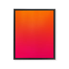 Bright Orange and Pink Gradient Framed Canvas Print Gallery Image 6