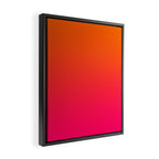 Bright Orange and Pink Gradient Framed Canvas Print Gallery Image 2