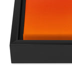Bright Pink and Orange Ombre Framed Canvas Print Gallery Image 3