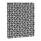 Large Black and White Greek Key Pattern Canvas Print Gallery Image 6