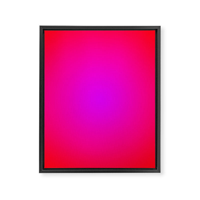 Red Magenta Radial Gradient Framed Canvas Print Gallery Image 6