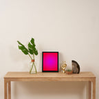 Red Magenta Radial Gradient Framed Canvas Print Gallery Image 4