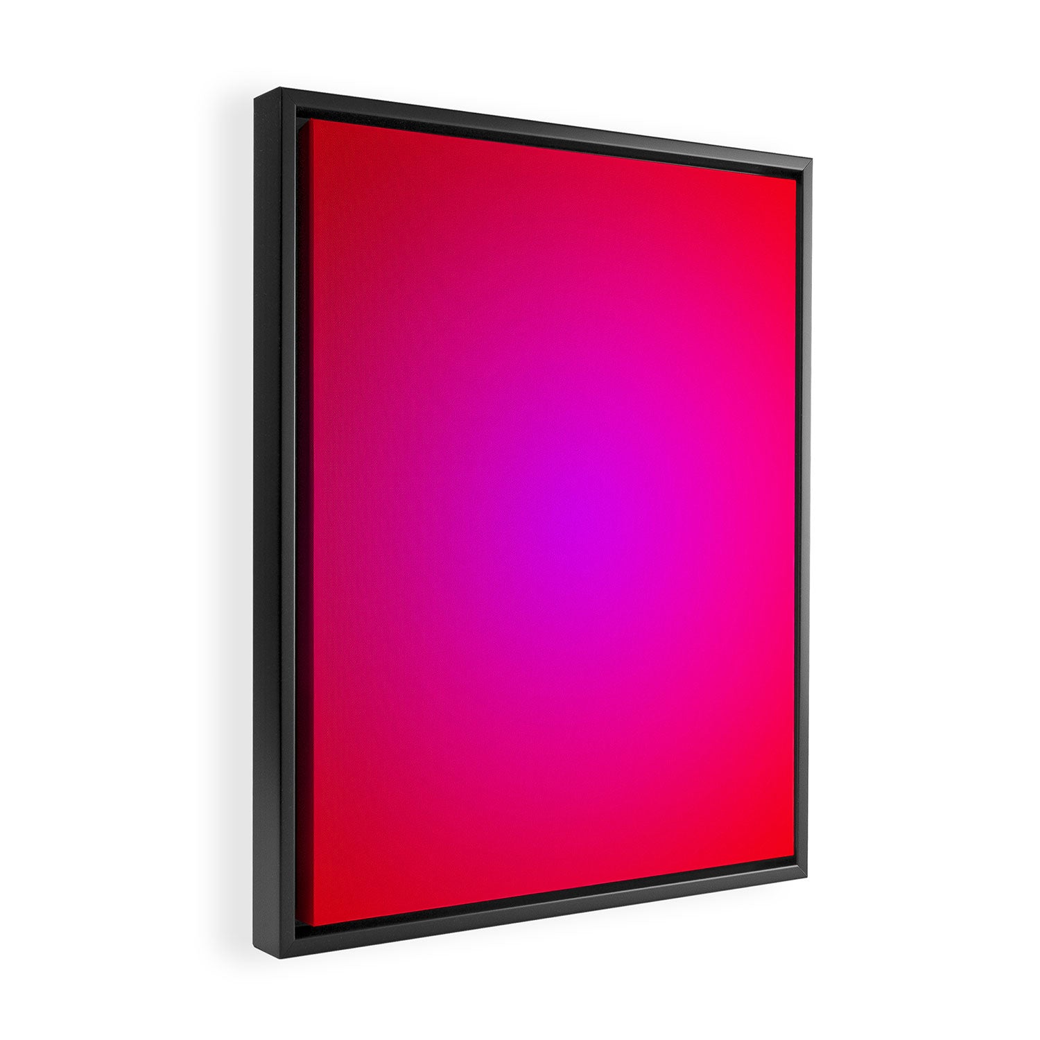 Red Magenta Radial Gradient Framed Canvas Print Gallery Image 2