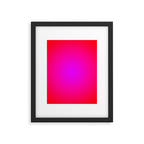 Red Magenta Radial Gradient Framed Art Print Gallery Image 5