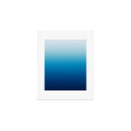 Sky and Ocean Blue Ombre Art Print Gallery Image 1