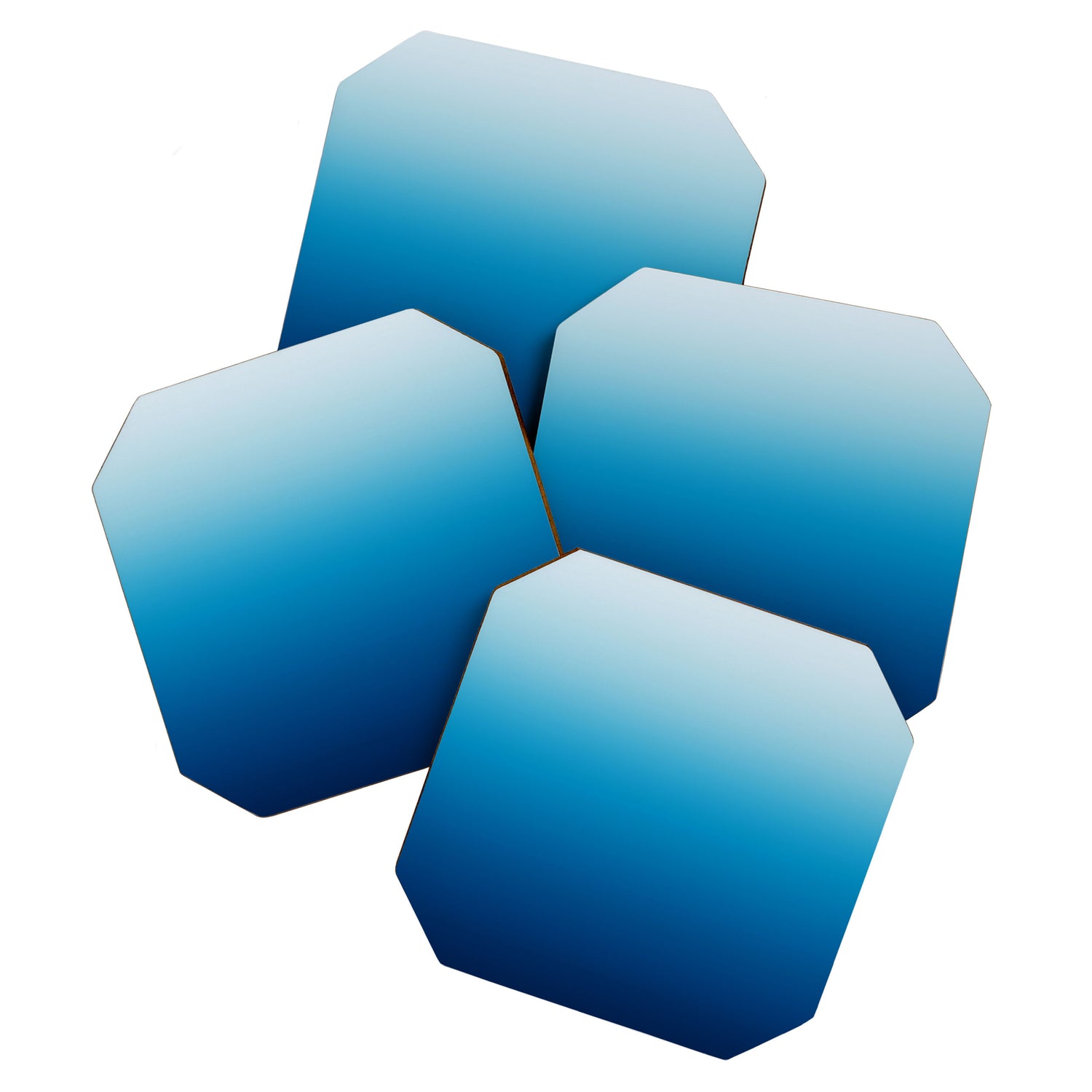 Sky and Ocean Blue Ombre Coaster Gallery Image 1