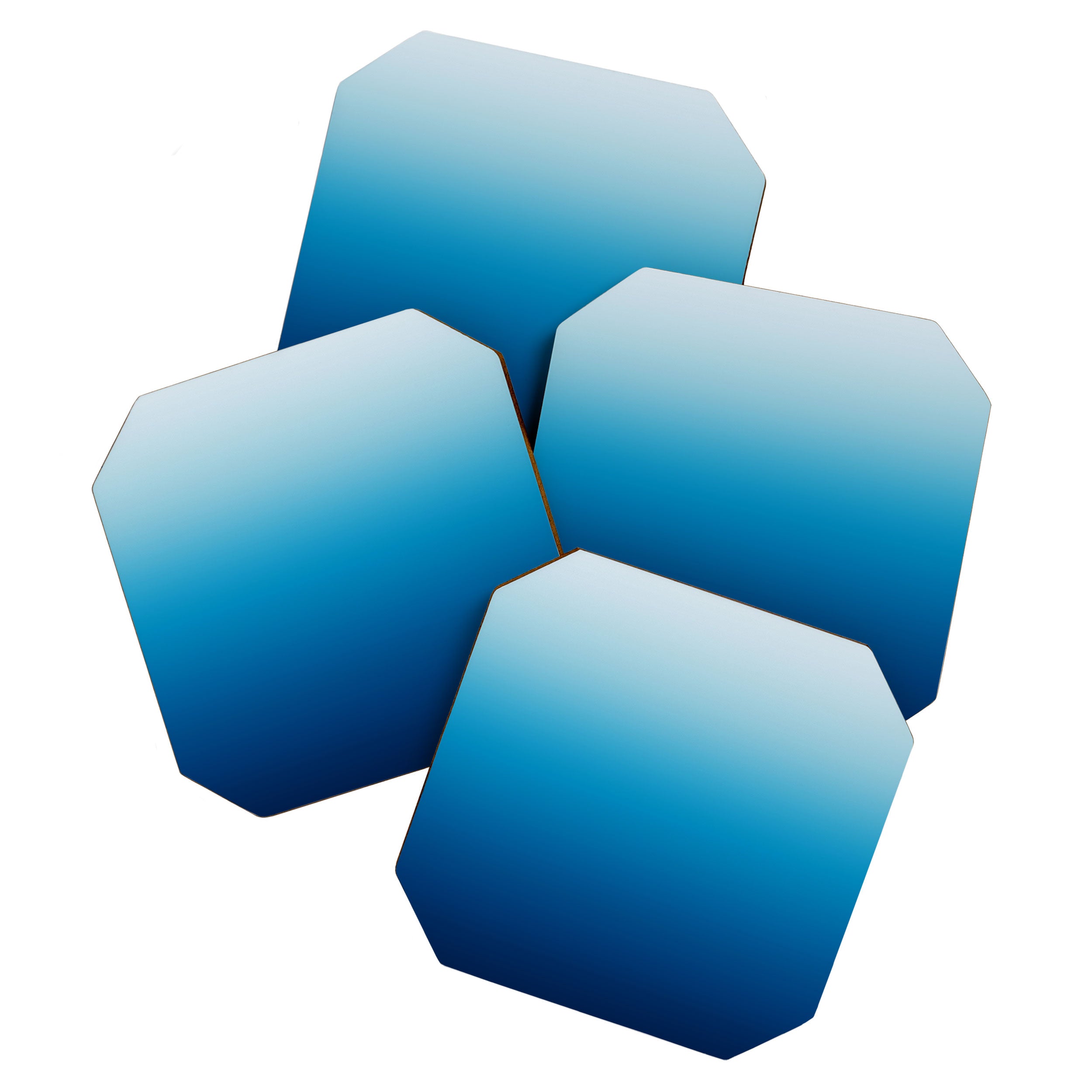 Sky and Ocean Blue Ombre Coaster Gallery Image 1
