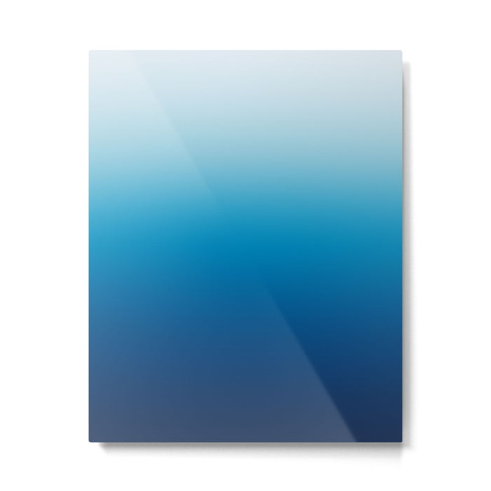 Sky and Ocean Blue Ombre Metal Print Gallery Image 1