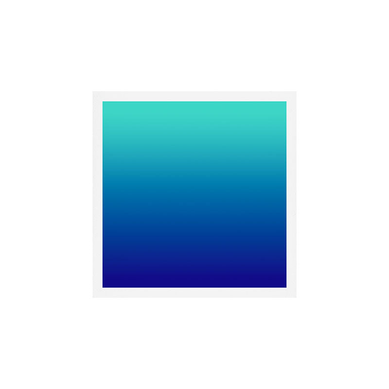 Turquoise Ultramarine Blue Gradient Art Print Gallery Image 1