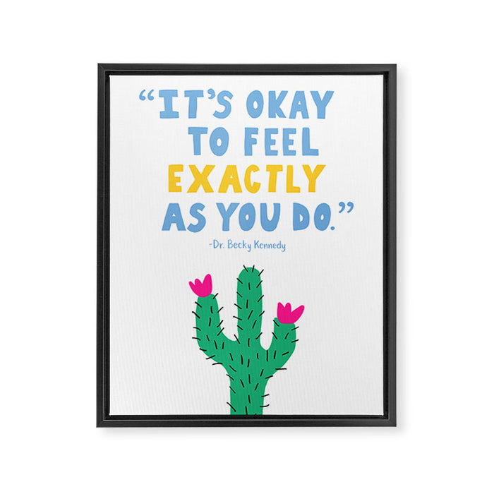 Good Inside® No Bad Feelings Framed Canvas Print Gallery Image 1