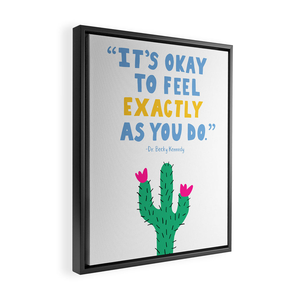 Good Inside® No Bad Feelings Framed Canvas Print Gallery Image 2