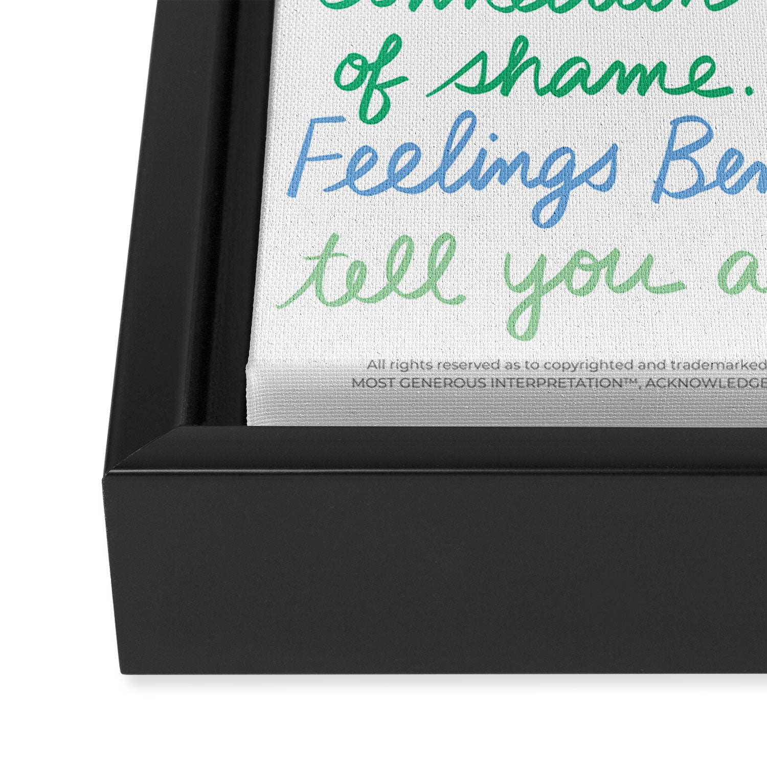 Good Inside® Parenting Mantras Framed Canvas Print Gallery Image 3