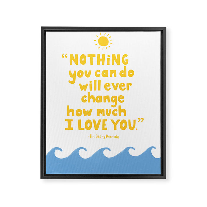 Good Inside® Unconditional Love Framed Canvas Print Gallery Image 1