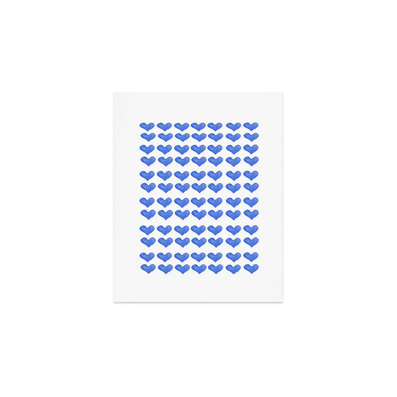BLUE HEARTS Art Print Gallery Image 1