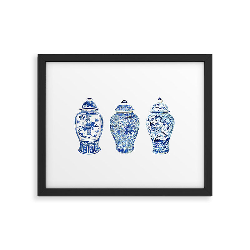 GINGER JAR TRIO Framed Art Print Gallery Image 1