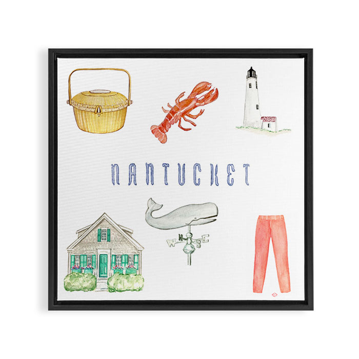 NANTUCKET Framed Canvas Print Gallery Image 1