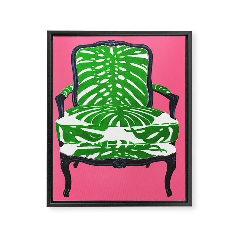 PALM BEACH CHAIR Framed Canvas Print Gallery Image 6