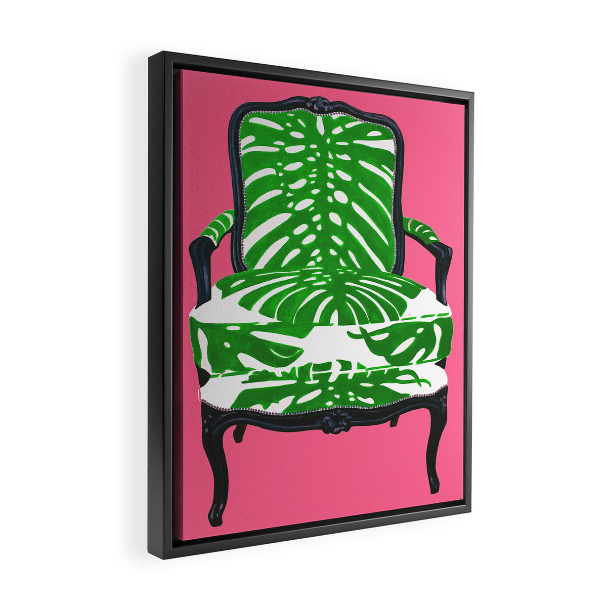 PALM BEACH CHAIR Framed Canvas Print Gallery Image 2