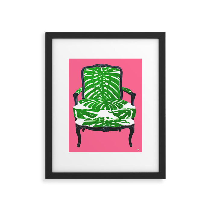 PALM BEACH CHAIR Framed Art Print Gallery Image 1
