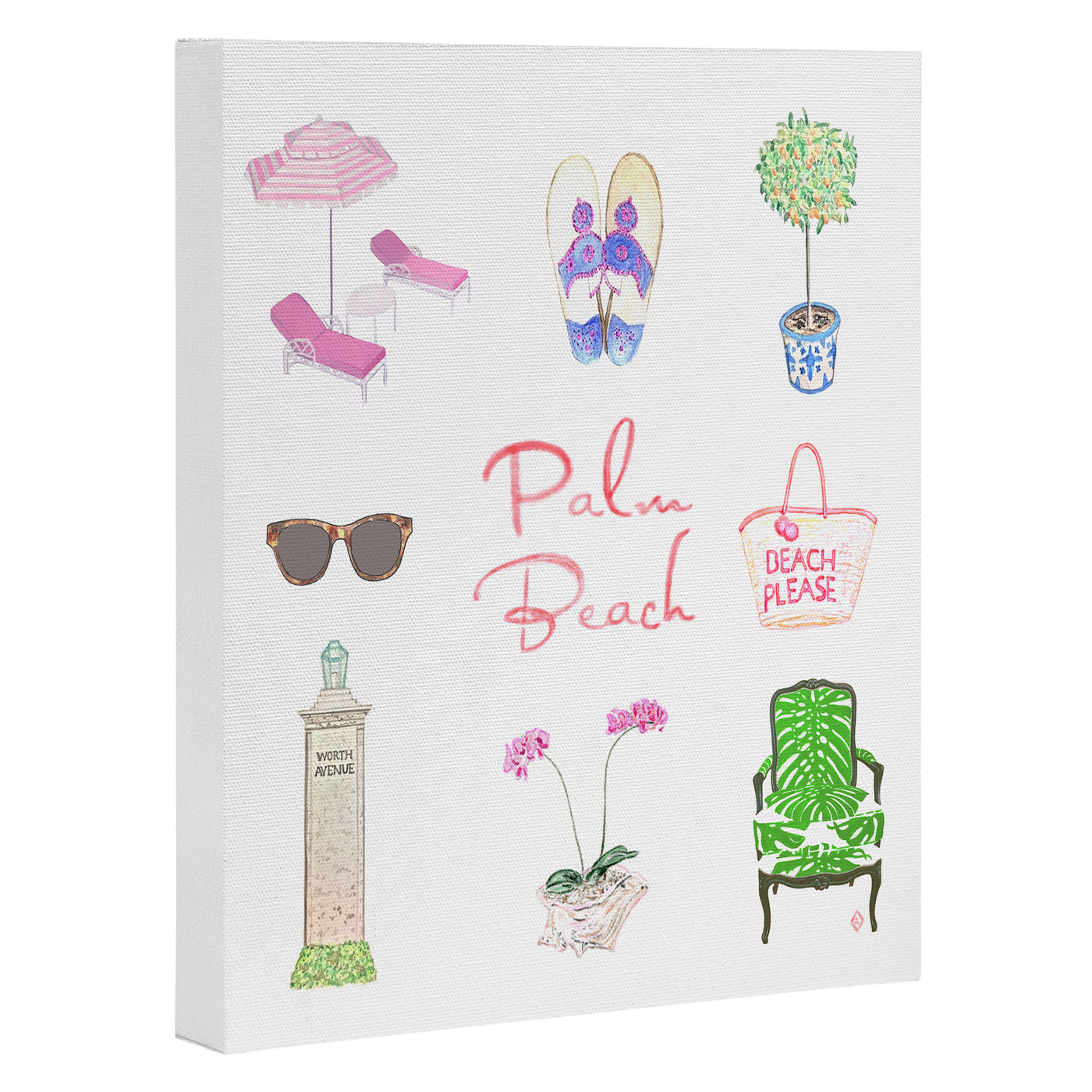 PALM BEACH Canvas Print