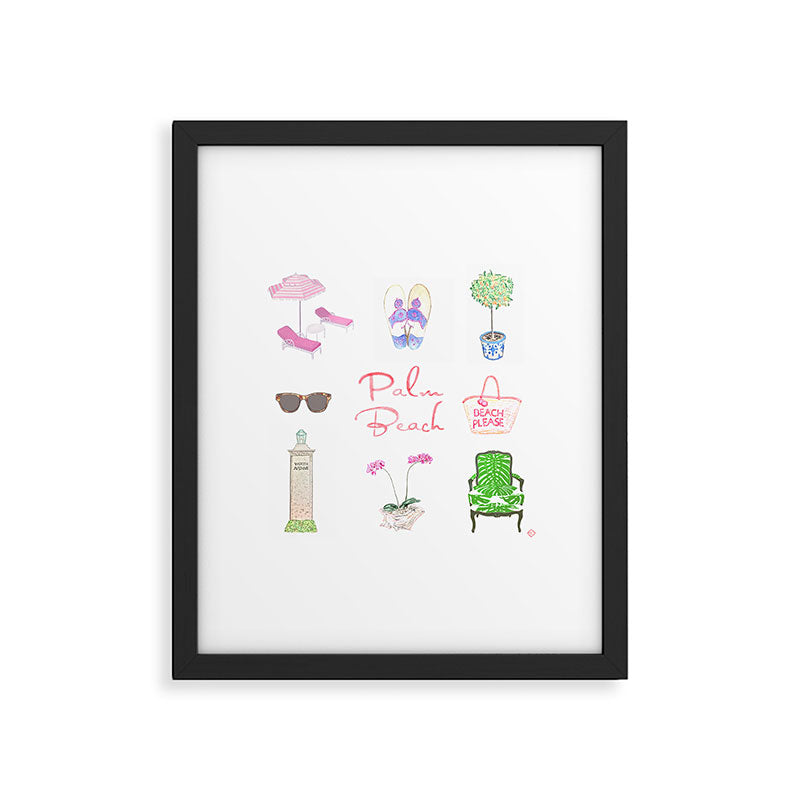 PALM BEACH Framed Art Print Gallery Image 4