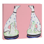 STAFFORDSHIRE GREYHOUND TWINS Canvas Print Gallery Image 6