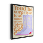 Dolly Parton Quote Framed Canvas Print Gallery Image 2
