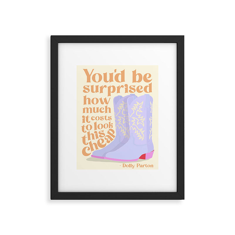Dolly Parton Quote Framed Art Print Gallery Image 5