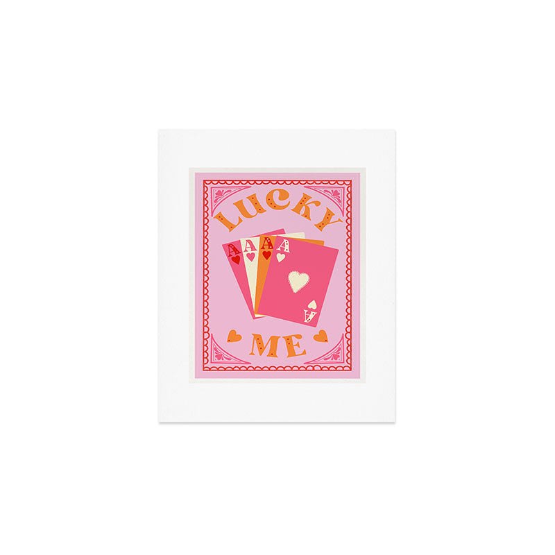 Lucky Me, Playing Cards Print Art Print Gallery Image 1
