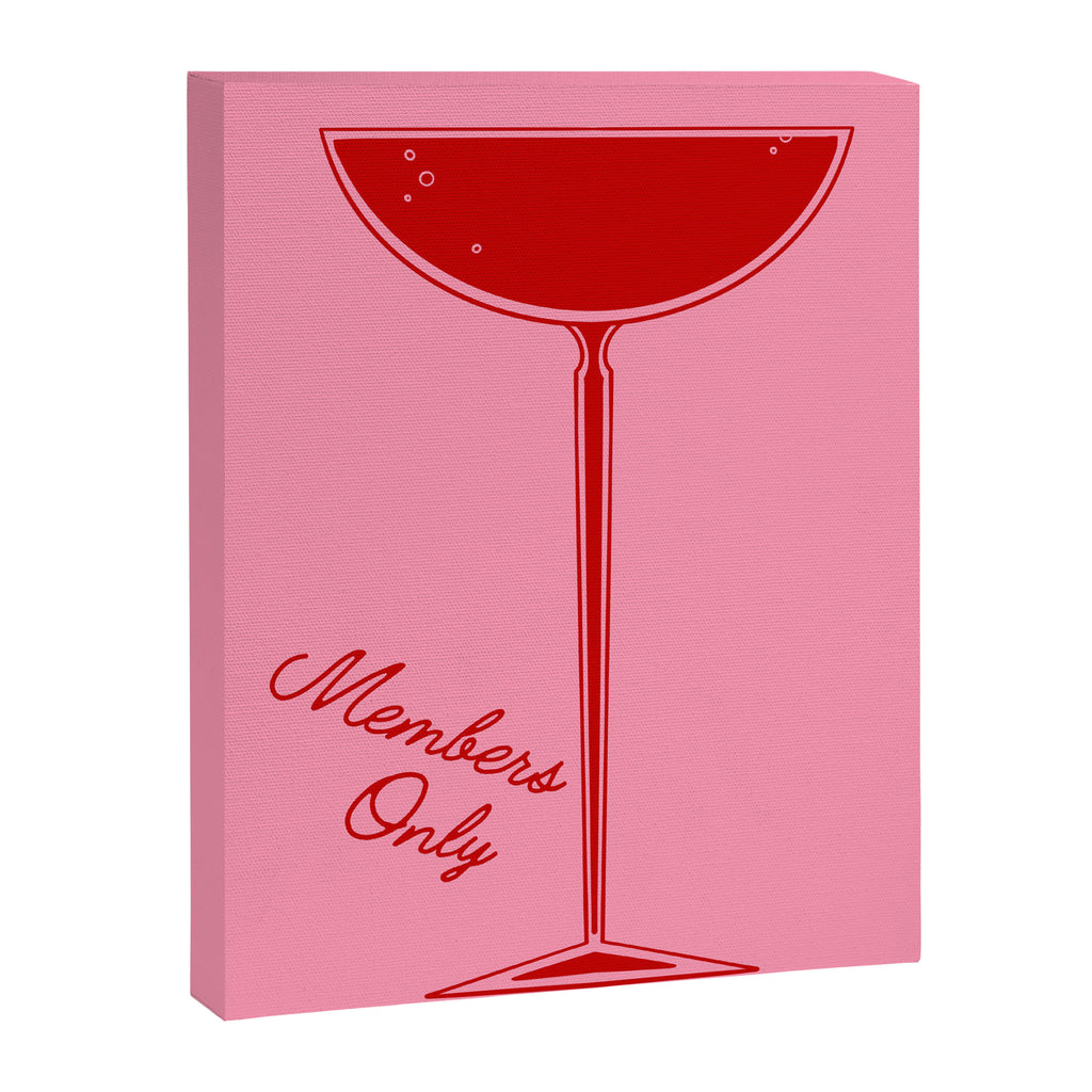 Members Only Cocktail Poster Canvas Print Gallery Image 6