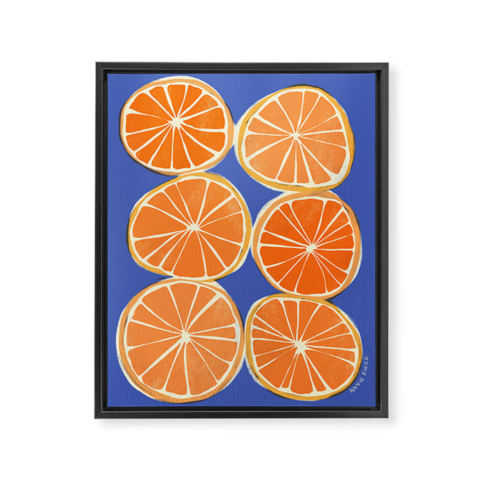 Orange Slices Framed Canvas Print Gallery Image 1
