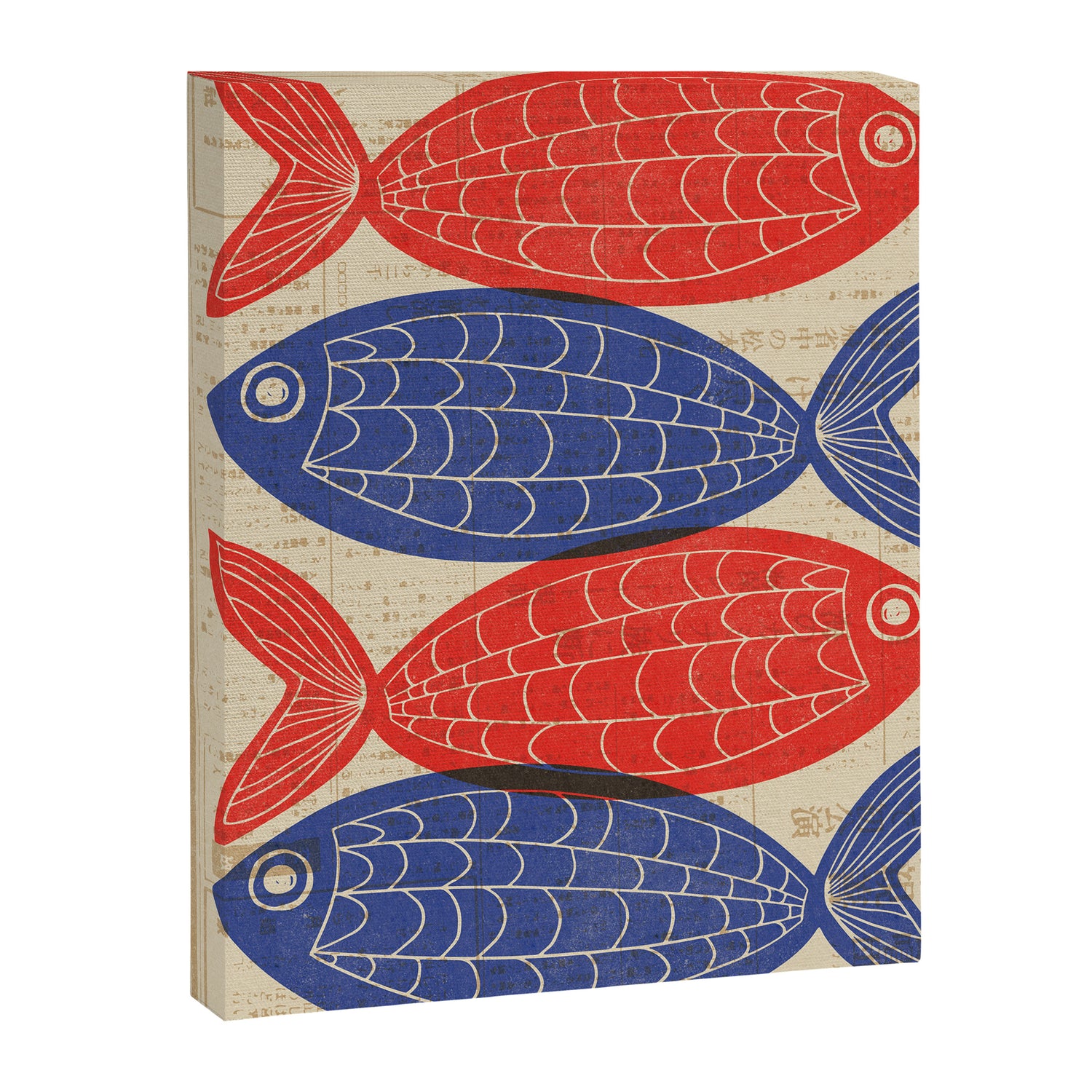 Red Fish, Blue Fish Canvas Print Gallery Image 3