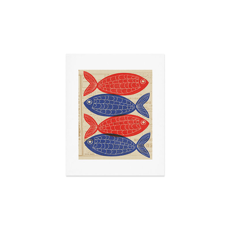 Red Fish, Blue Fish Art Print Gallery Image 1