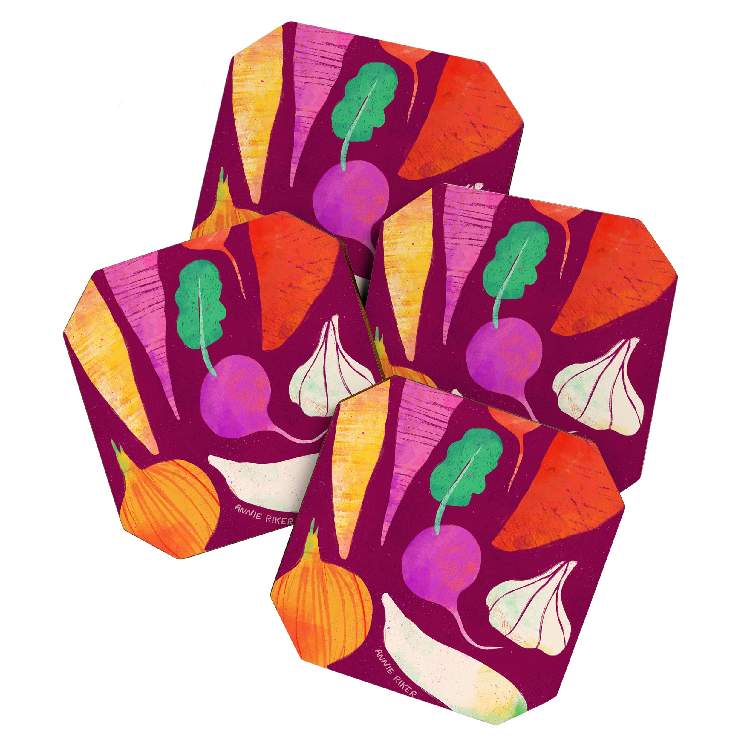 Root Vegetables Coaster Gallery Image 1