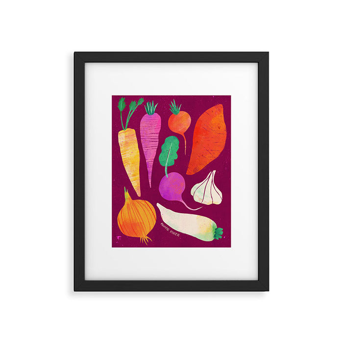 Root Vegetables Framed Art Print Gallery Image 1