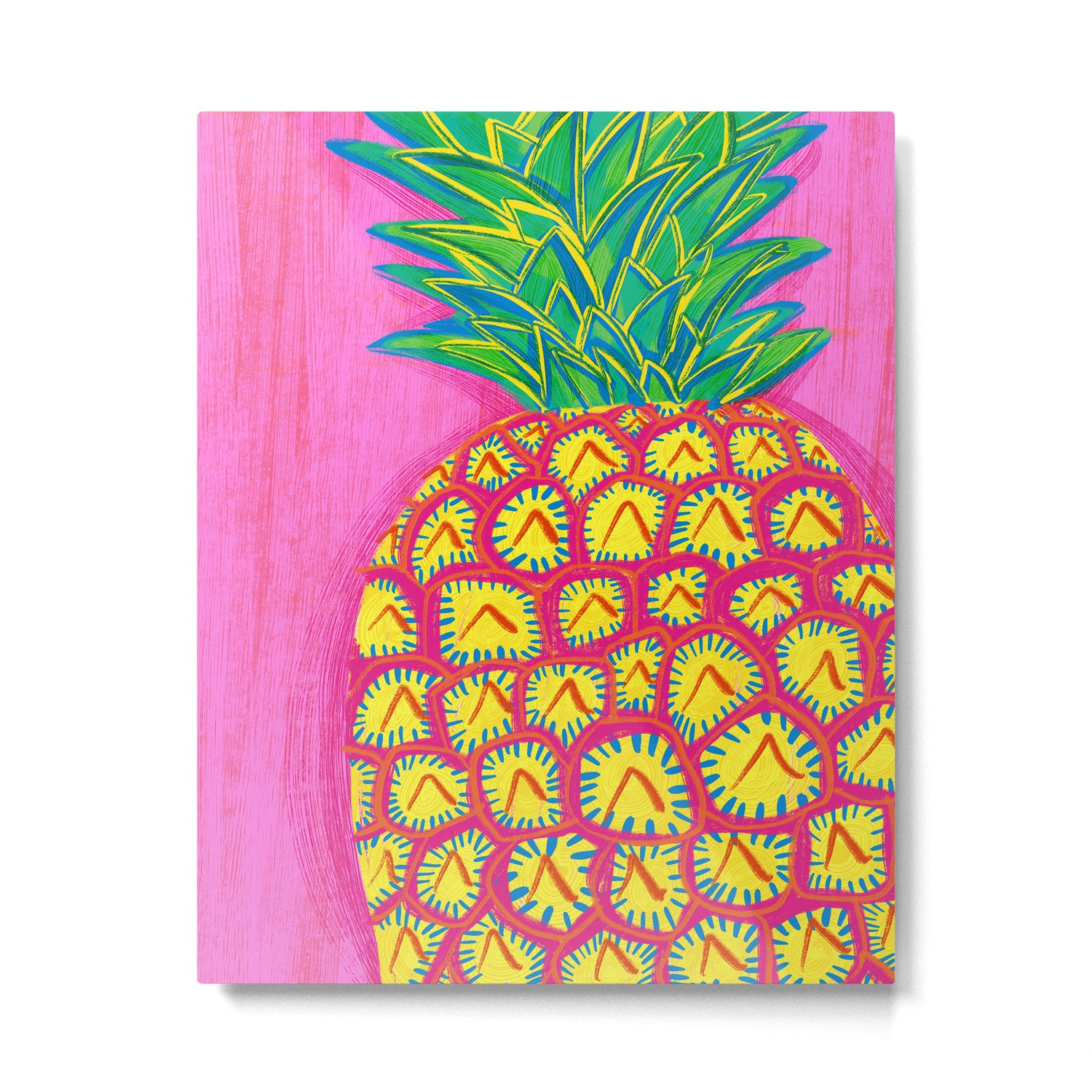 Tropical Pineapple Metal Print Gallery Image 6