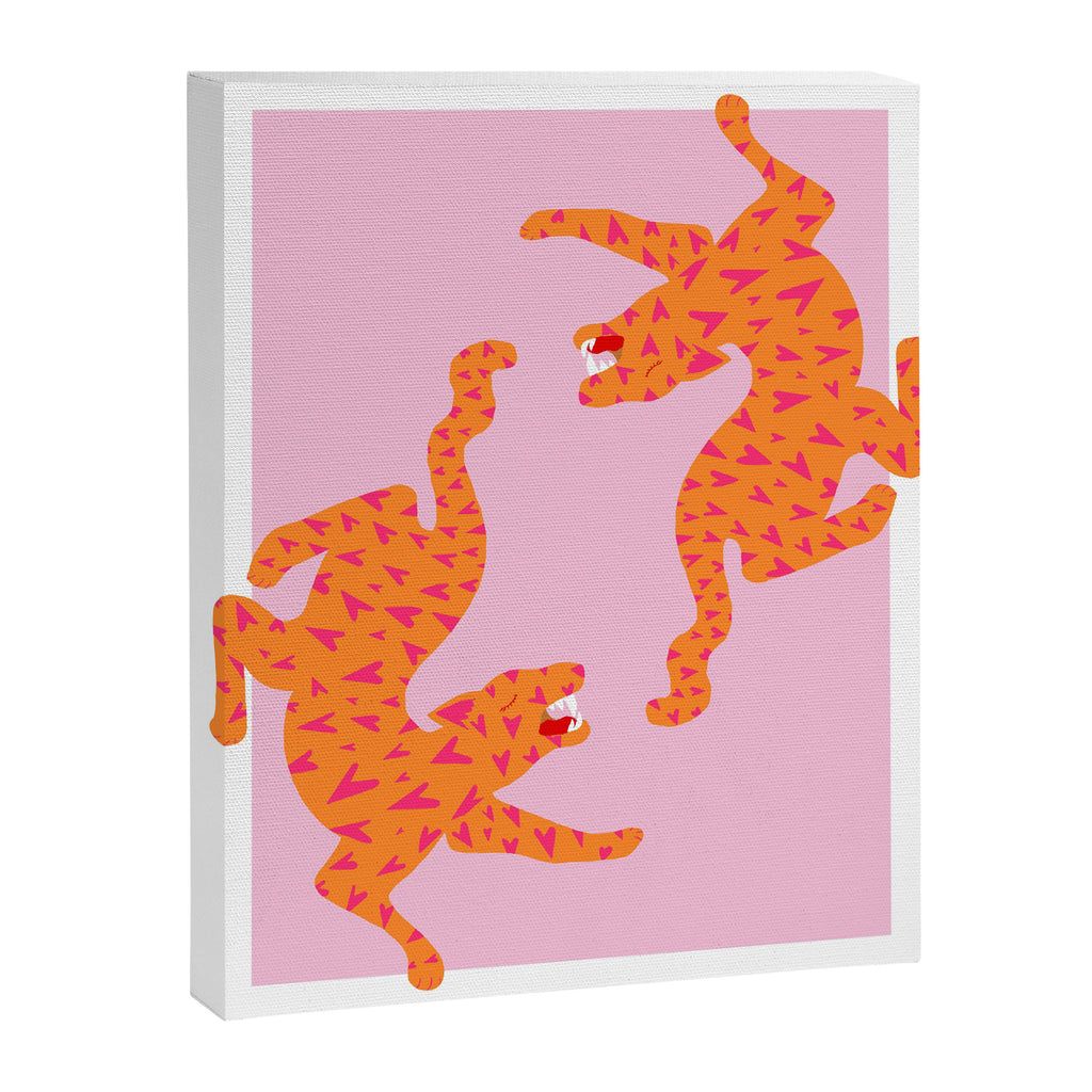 Tiger | Love Heart Print Canvas Print Gallery Image 6