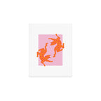 Tiger | Love Heart Print Art Print Gallery Image 1