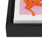 Tiger | Love Heart Print Framed Canvas Print Gallery Image 3