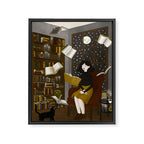 floating books Framed Canvas Print Gallery Image 6