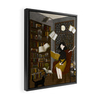 floating books Framed Canvas Print Gallery Image 2