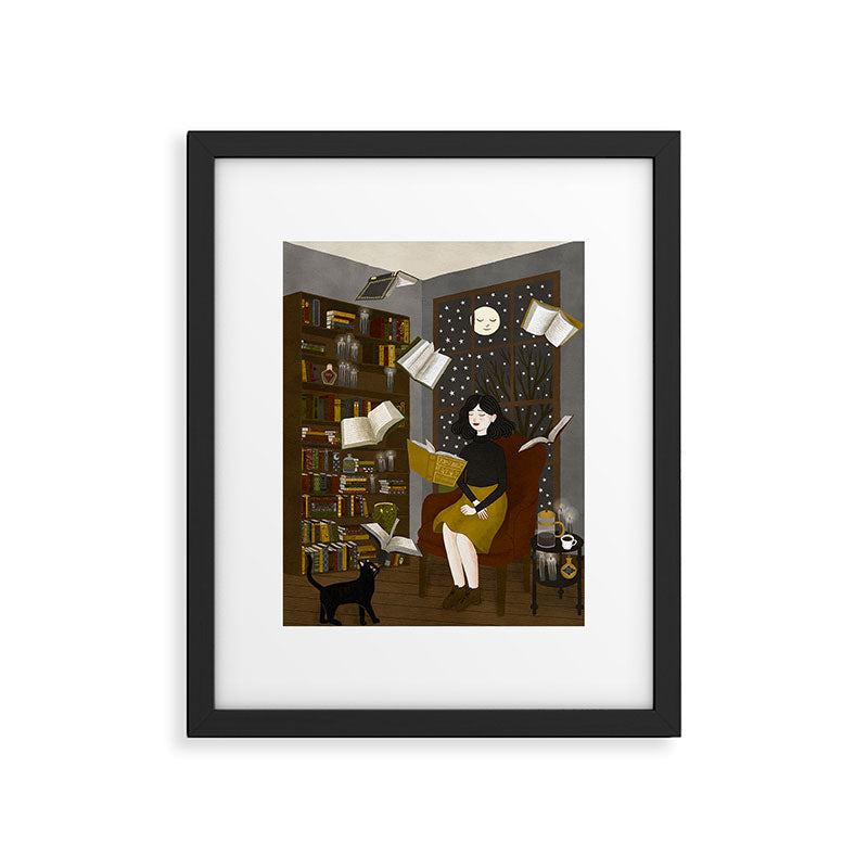 floating books Framed Art Print Gallery Image 5