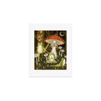 mushroom forest yoga Art Print Gallery Image 1