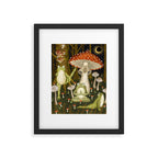 mushroom forest yoga Framed Art Print Gallery Image 5