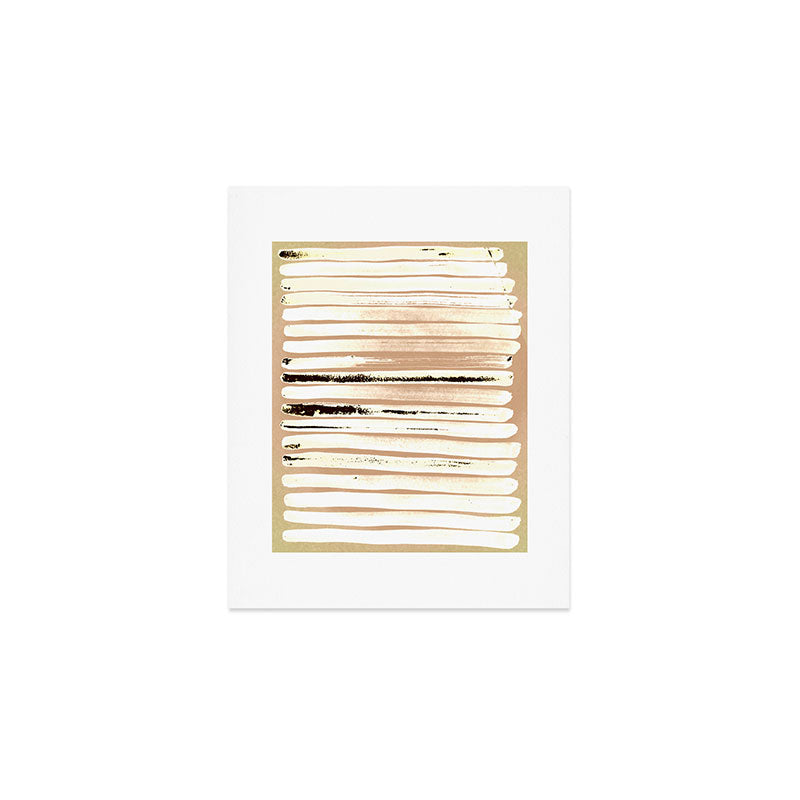 Brown Earth Lines Art Print Gallery Image 1