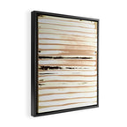 Brown Earth Lines Framed Canvas Print Gallery Image 2