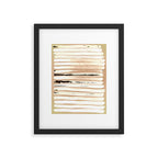 Brown Earth Lines Framed Art Print Gallery Image 5